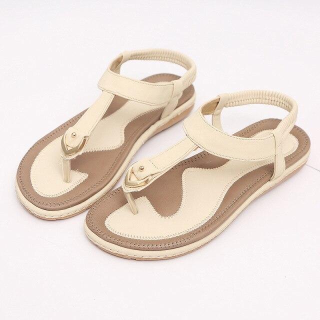 Stevvex women's flat heel summer flip flops with T-strap, elastic ankle, soft sole, ideal for beach and casual wear.