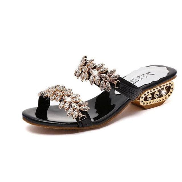 Stevvex women's summer beach sandals with rhinestones, flip flops, diamond accents, comfortable outdoor design, perfect for casual wear.