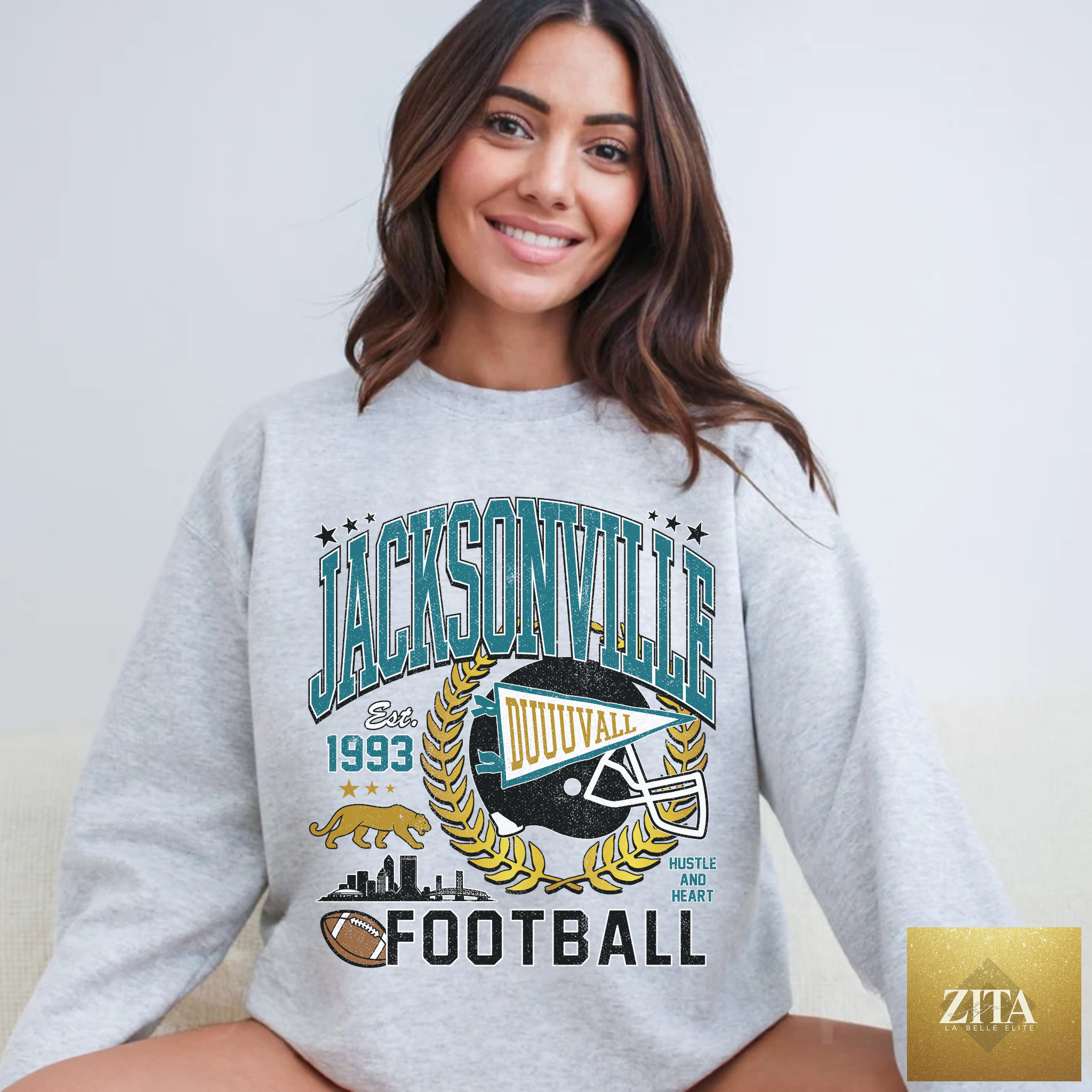 Jacksonville Football Sweatshirt | Duval Game Day Crewneck