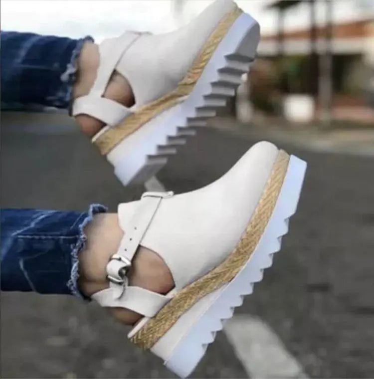 Wedge Heel Platform Women's Shoes
