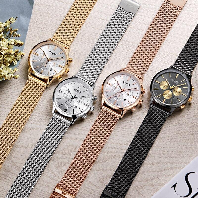 Black luxury women's wrist watch by Stevvex with a stainless steel strap, quartz movement, and multifunctional fashion design.