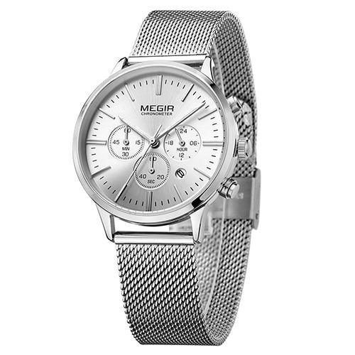Stevvex black luxury women's multifunctional quartz wristwatch with stainless steel strap, stylish business fashion accessory.