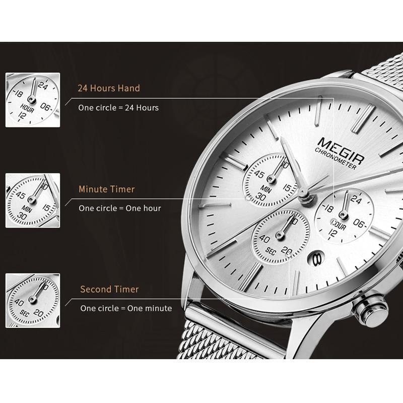 Stevvex gold women's luxury quartz sport wristwatch with round face, waterproof design, and stylish modern appearance.