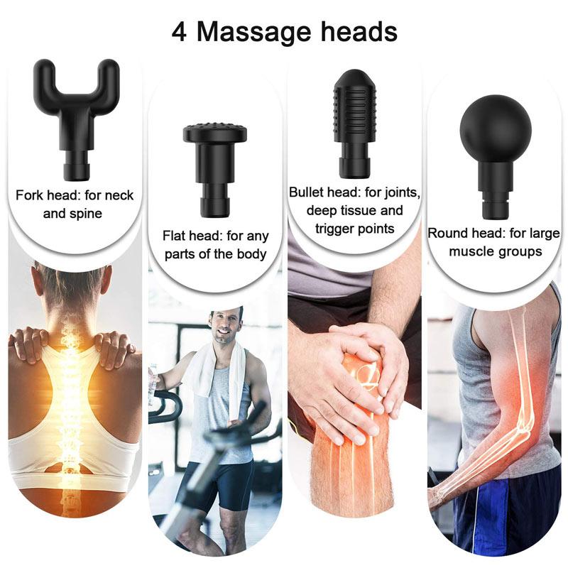 30 Speeds Premium 6 Heads  Handheld Massager Yellow Pandora