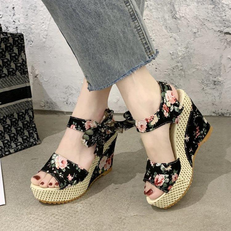 Stevvex bowknot women high heel summer sandals with ankle strap, platform, lace-up design, perfect for parties and dressy occasions.