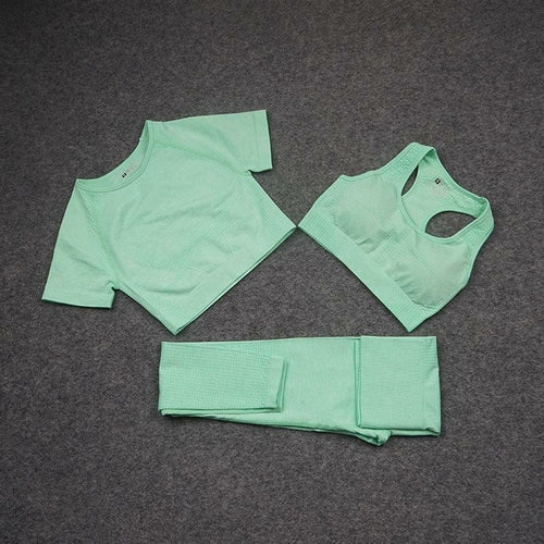 Fashion Designer Womens Yoga Suit Gym Sportswear Tracksuits Fitness Blue Charlie