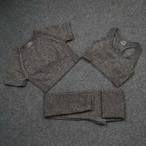 Fashion Designer Womens Yoga Suit Gym Sportswear Tracksuits Fitness Blue Charlie