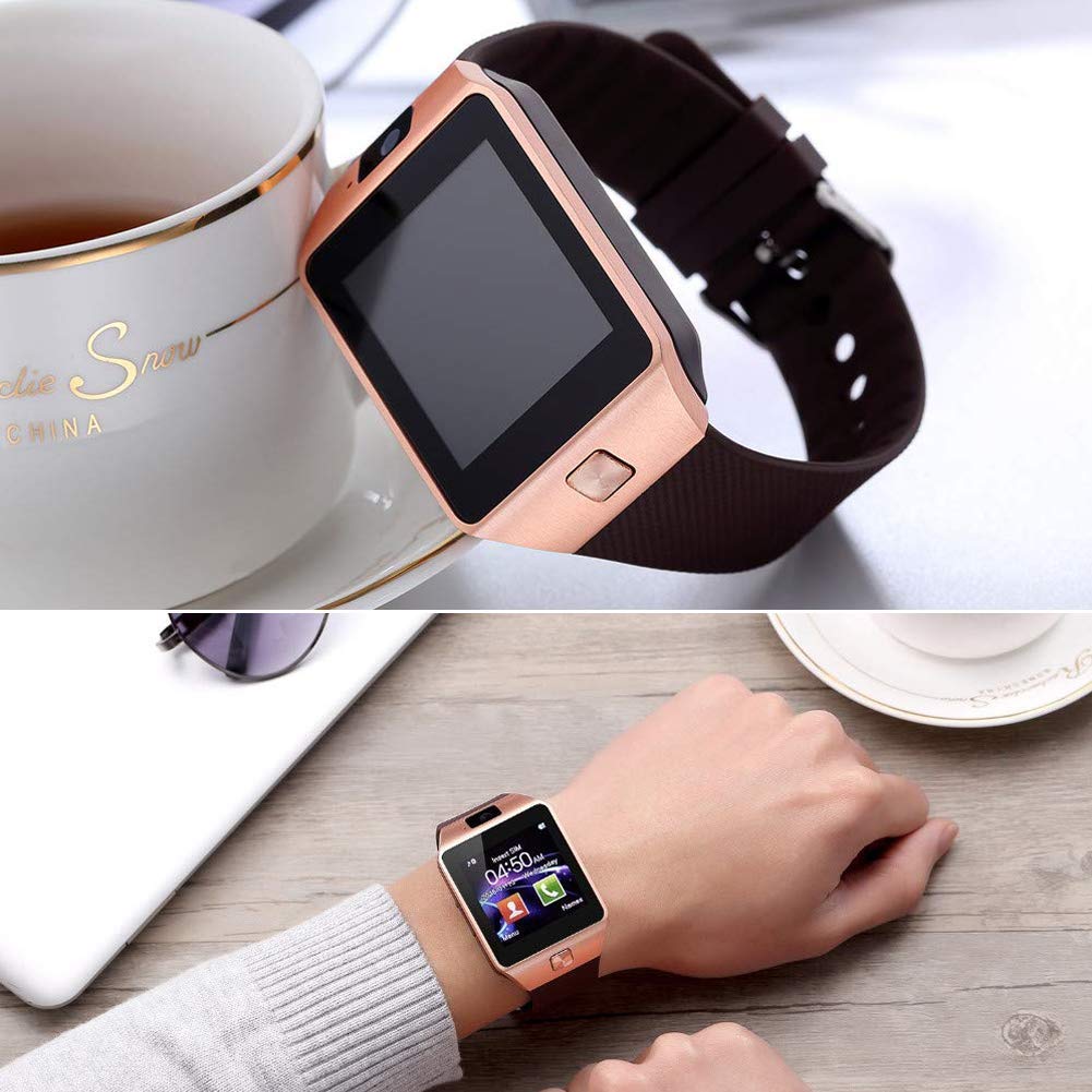 Bluetooth android smart watch with Camera Clock SIM TF Slot smartwatch Jade
