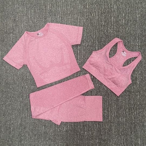 Fashion Designer Womens Yoga Suit Gym Sportswear Tracksuits Fitness Blue Charlie