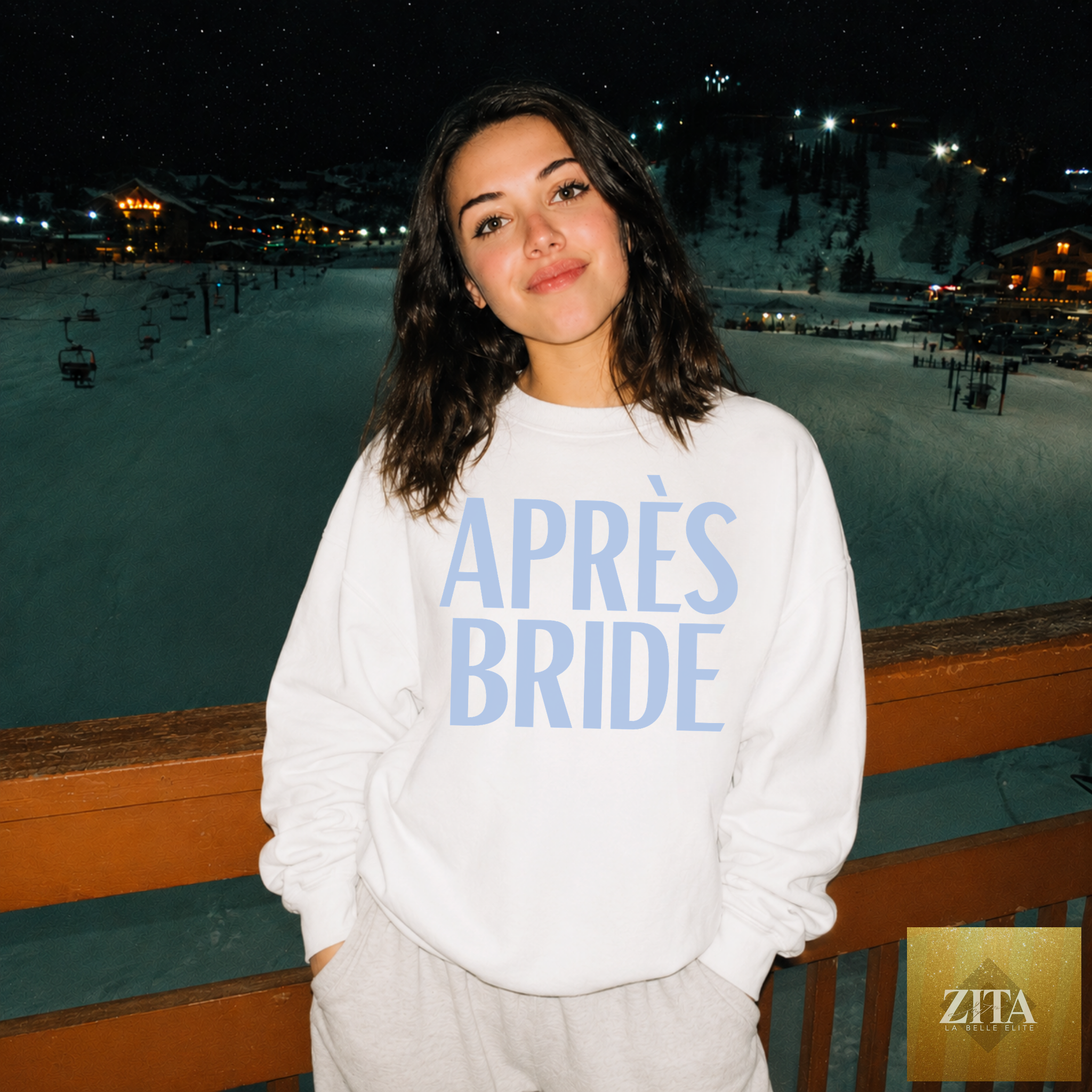 Après Bride Sweatshirt – Ski Bachelorette Party Crewneck