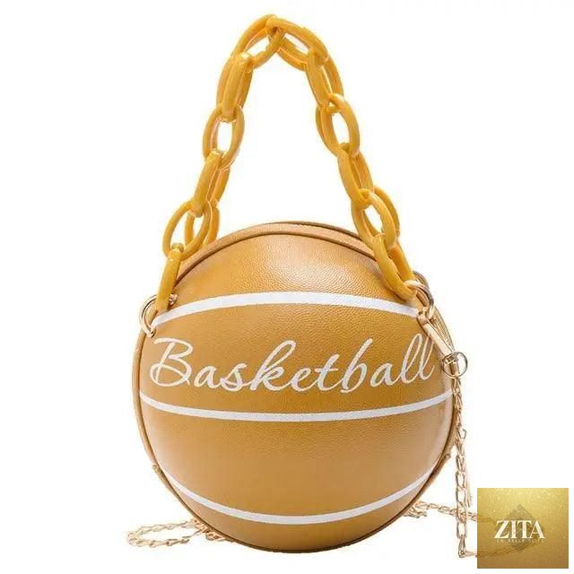 Stunning Ball Purses For Teenagers And Women Stylish Shoulder Bags, Crossbody Chain Hand Bags Personalit Leather Pink Basketball Bag For Females