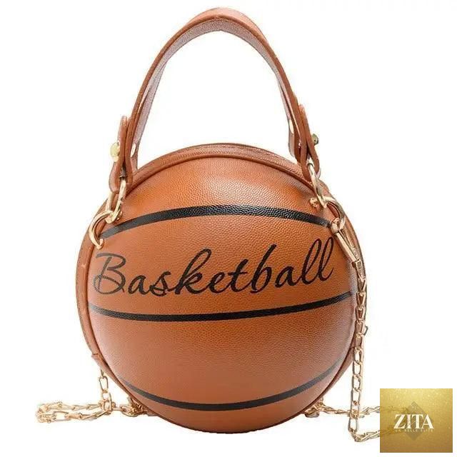 Stunning Ball Purses For Teenagers And Women Stylish Shoulder Bags, Crossbody Chain Hand Bags Personalit Leather Pink Basketball Bag For Females
