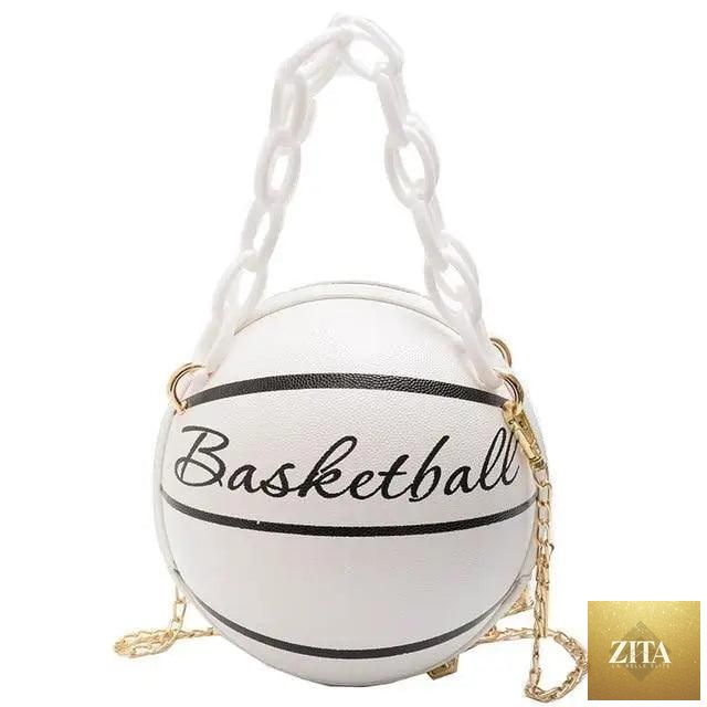 Stunning Ball Purses For Teenagers And Women Stylish Shoulder Bags, Crossbody Chain Hand Bags Personalit Leather Pink Basketball Bag For Females