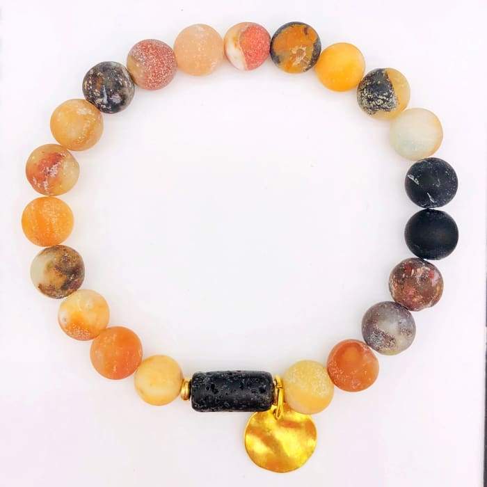Sun Goddess Lava Stone Essential Oil Bracelet Amazon Green Danae