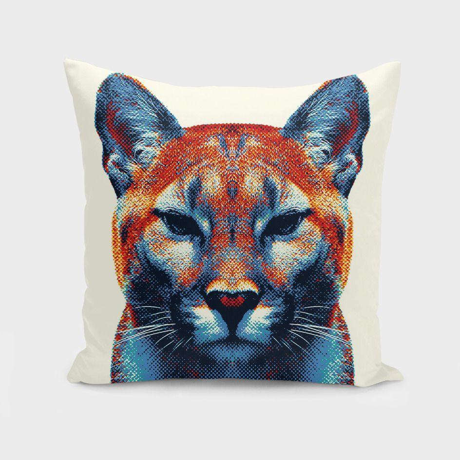 Puma - Colorful Animals  Cushion/Pillow Scorpius