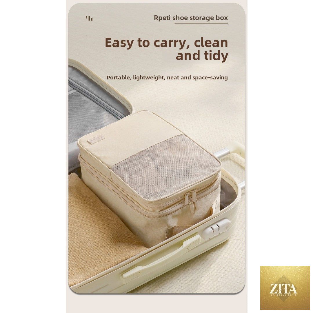Shoe storage bag, anti-splashing thickened shoe box, travel storage shoe bag, can accommodate three pairs of shoe storage bag