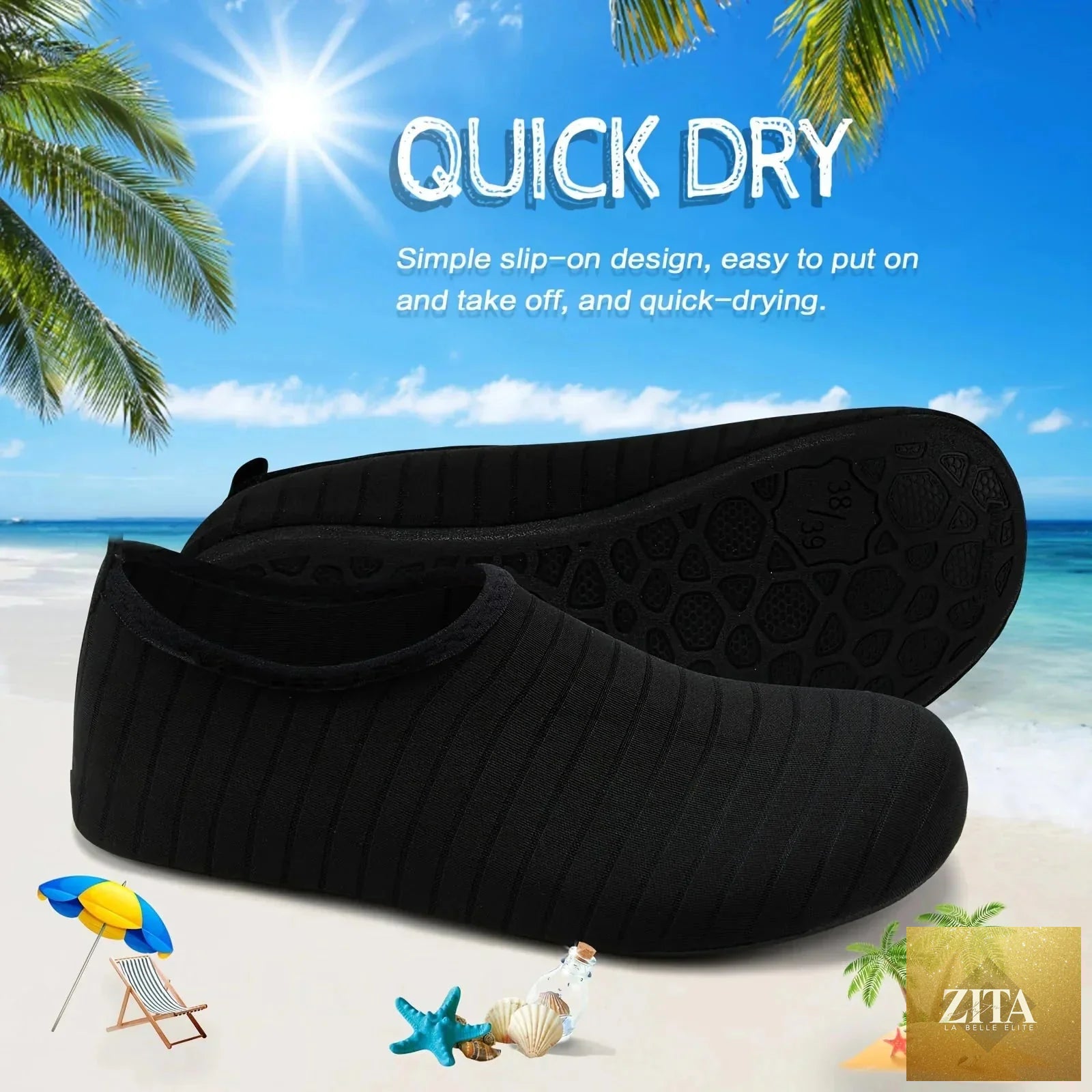 Unisex Quick-Dry Water Shoes | Anti-Slip Barefoot Swim Beach Socks