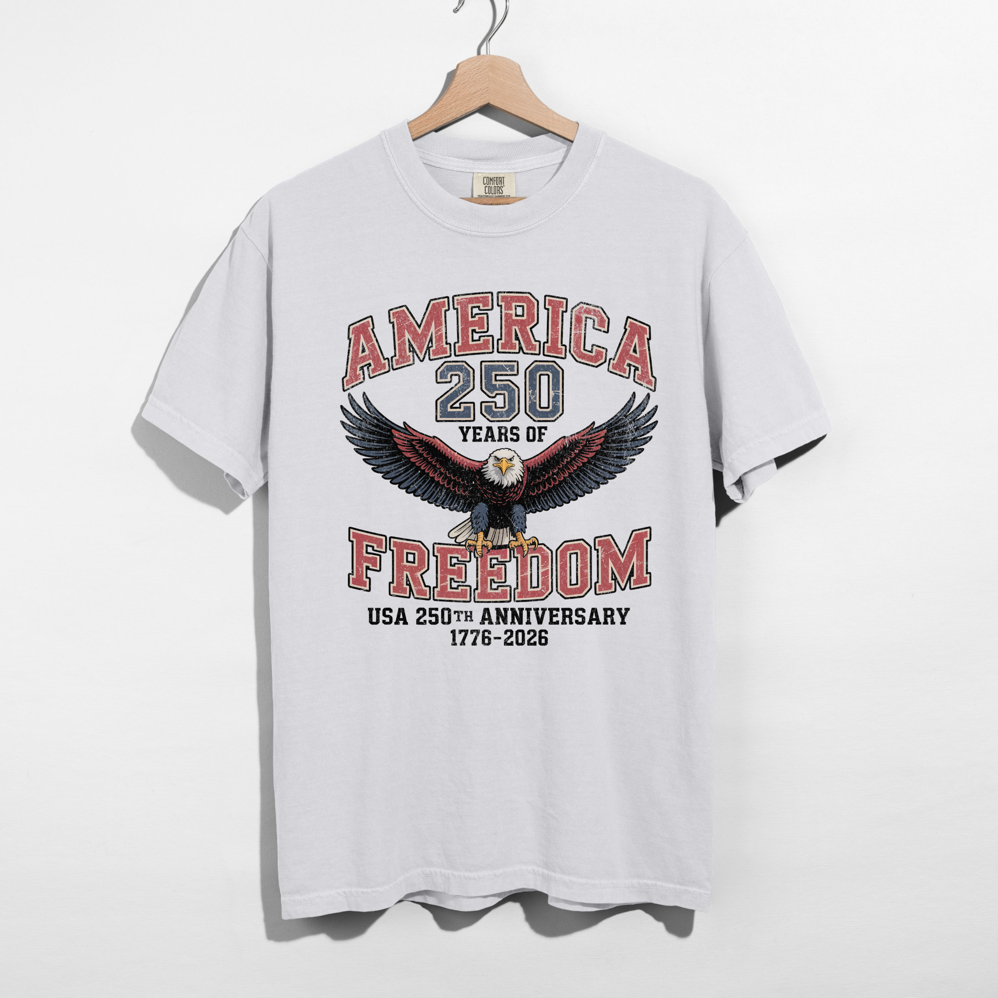 USA 250th Anniversary 1776–2026 Patriotic Graphic Shirt | Vintage Americana