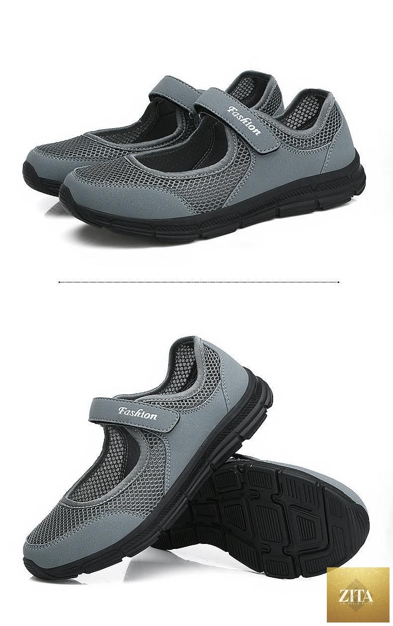 Women Flat Casual Fashion Breathable Mesh Tenis Shoes Women Summer Flat Soft Fashion Lightweight Slip-On Super Light Women Shoes