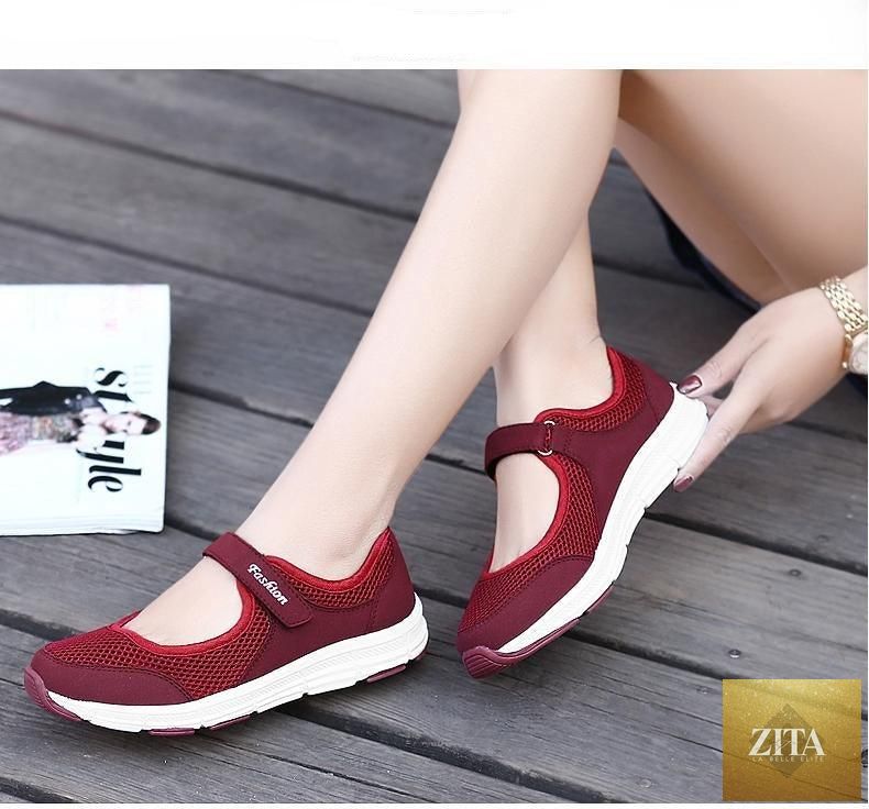 Women Flat Casual Fashion Breathable Mesh Tenis Shoes Women Summer Flat Soft Fashion Lightweight Slip-On Super Light Women Shoes
