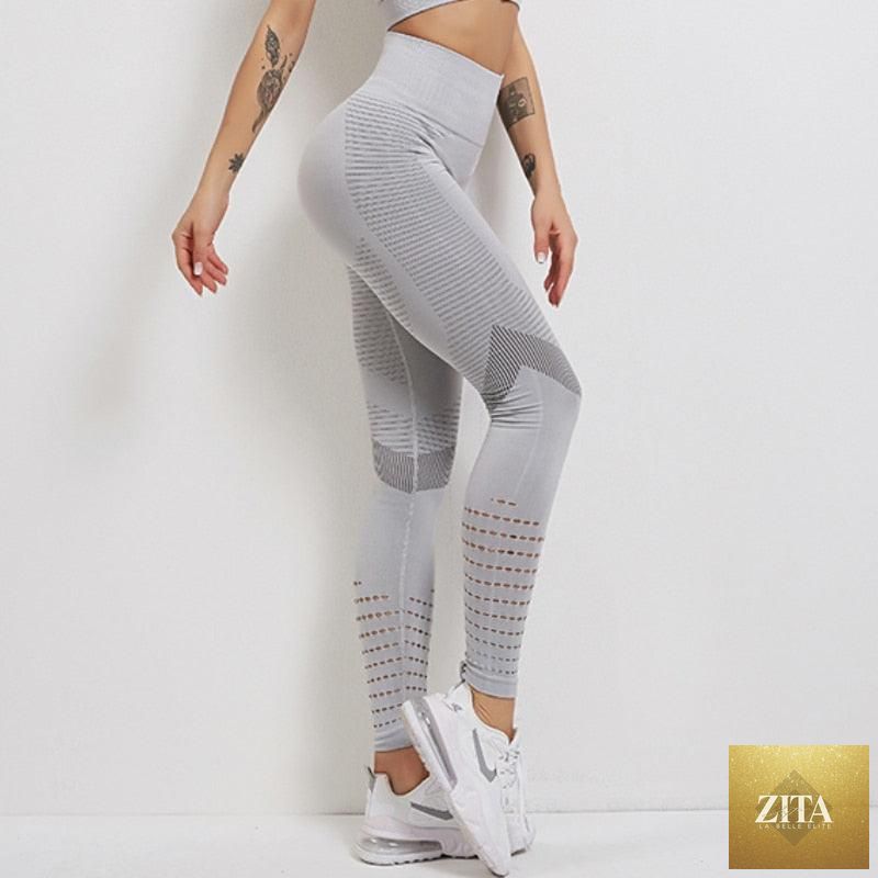 Women Mesh Leggings High Waist Seamless Fitness Leggings Fashion Female Gym Workout Leggings Seamless Gym Running Stylish Tight Athletic Leggings Soft Active Legging For Women