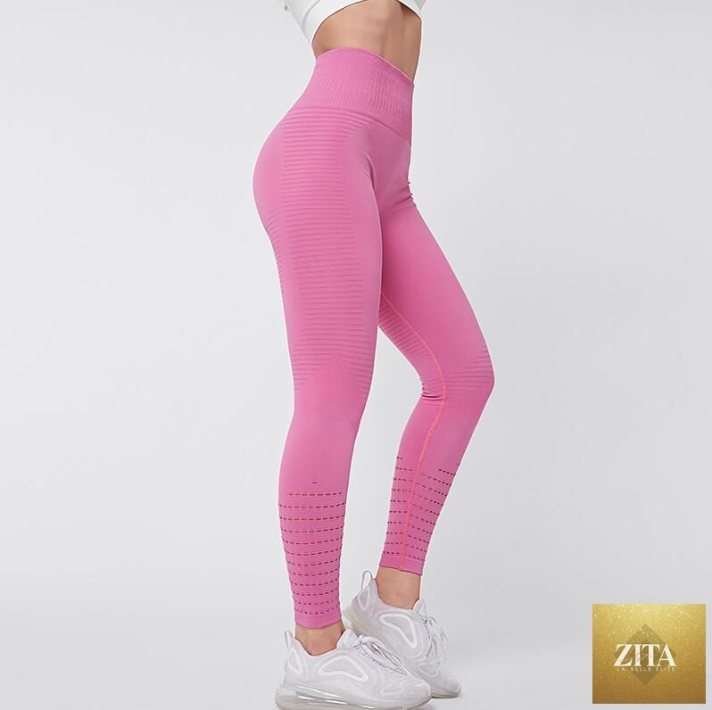 Women Mesh Leggings High Waist Seamless Fitness Leggings Fashion Female Gym Workout Leggings Seamless Gym Running Stylish Tight Athletic Leggings Soft Active Legging For Women