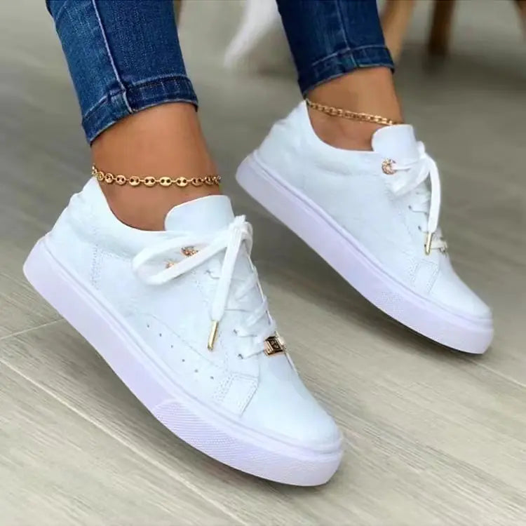 Plus size casual women's shoes with chunky heels, stylish and comfortable footwear by Trendy Attic Store01.